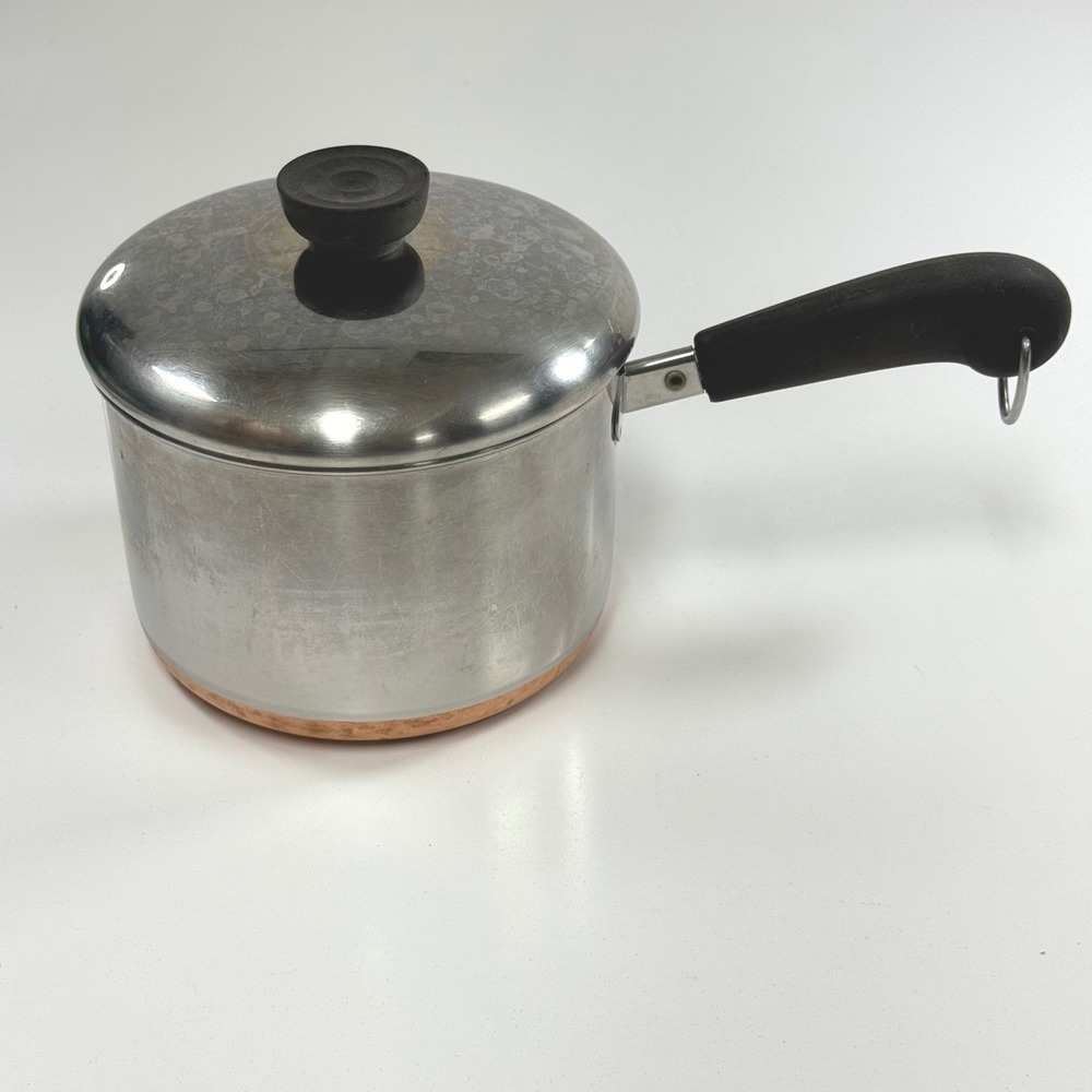 Vintage Revere Ware Copper Bottom 2 Quart Pot